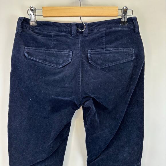 Lauren Ralph Lauren Active Navy Blue Corduroy Slim Mid Rise Pants Womens Size 2 - Picture 11 of 16